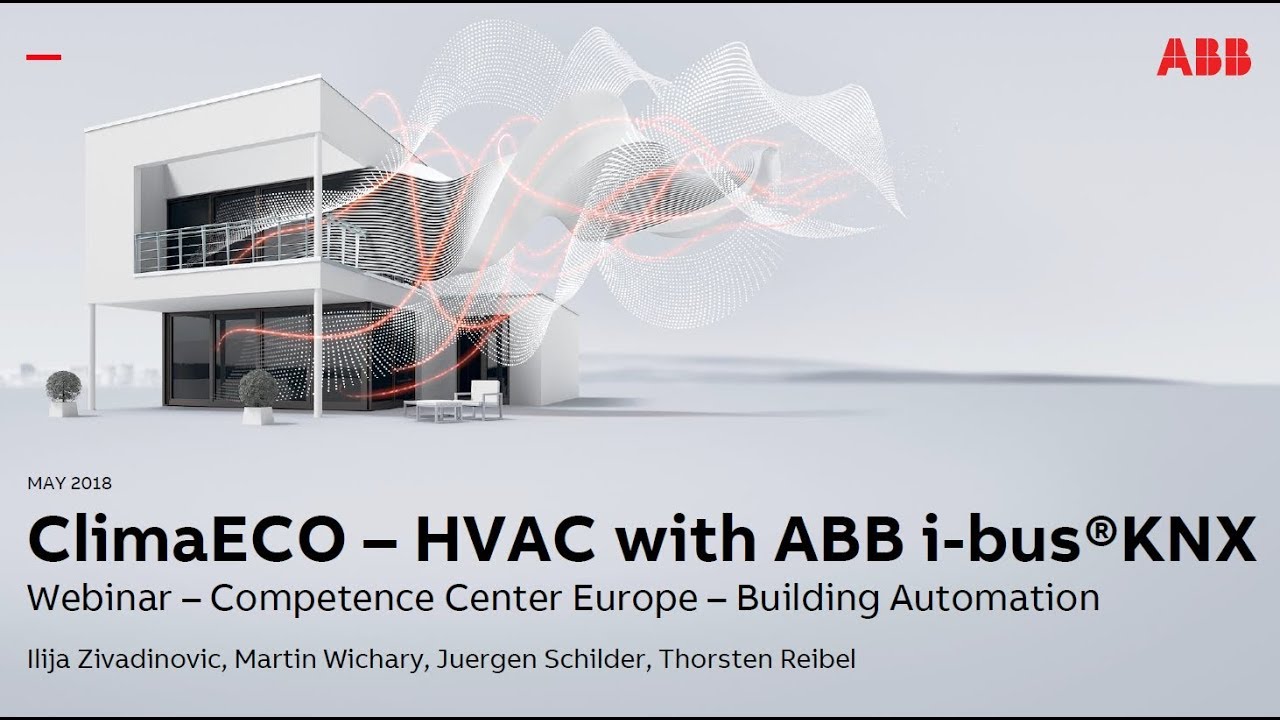 Webinar about ClimaECO - HVAC with ABB i-bus KNX