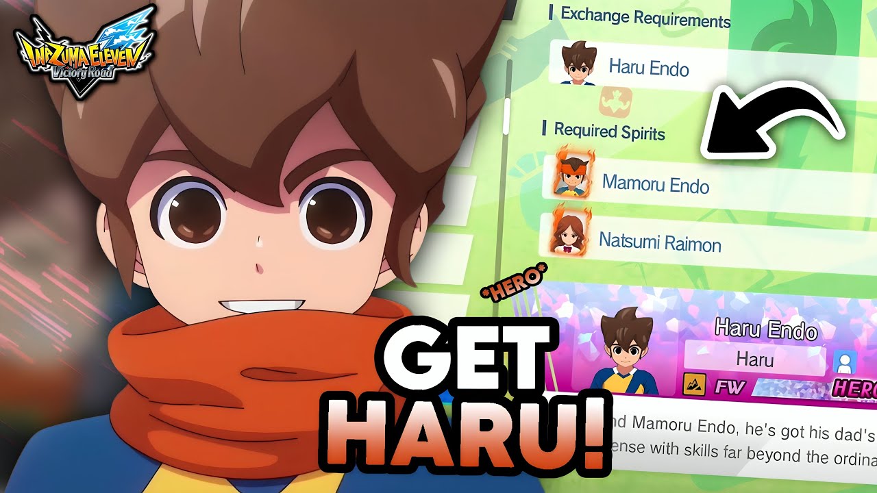 Recruit HERO HARU/HARPER in *UNDER 1 HOUR* in Inazuma Eleven Victory Road!🤩