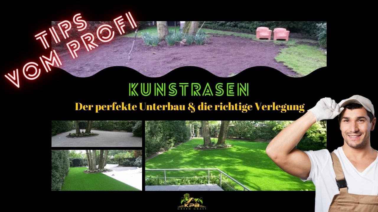 Unterbau & Verlegung eines Kunstrasen - So macht es der Profi