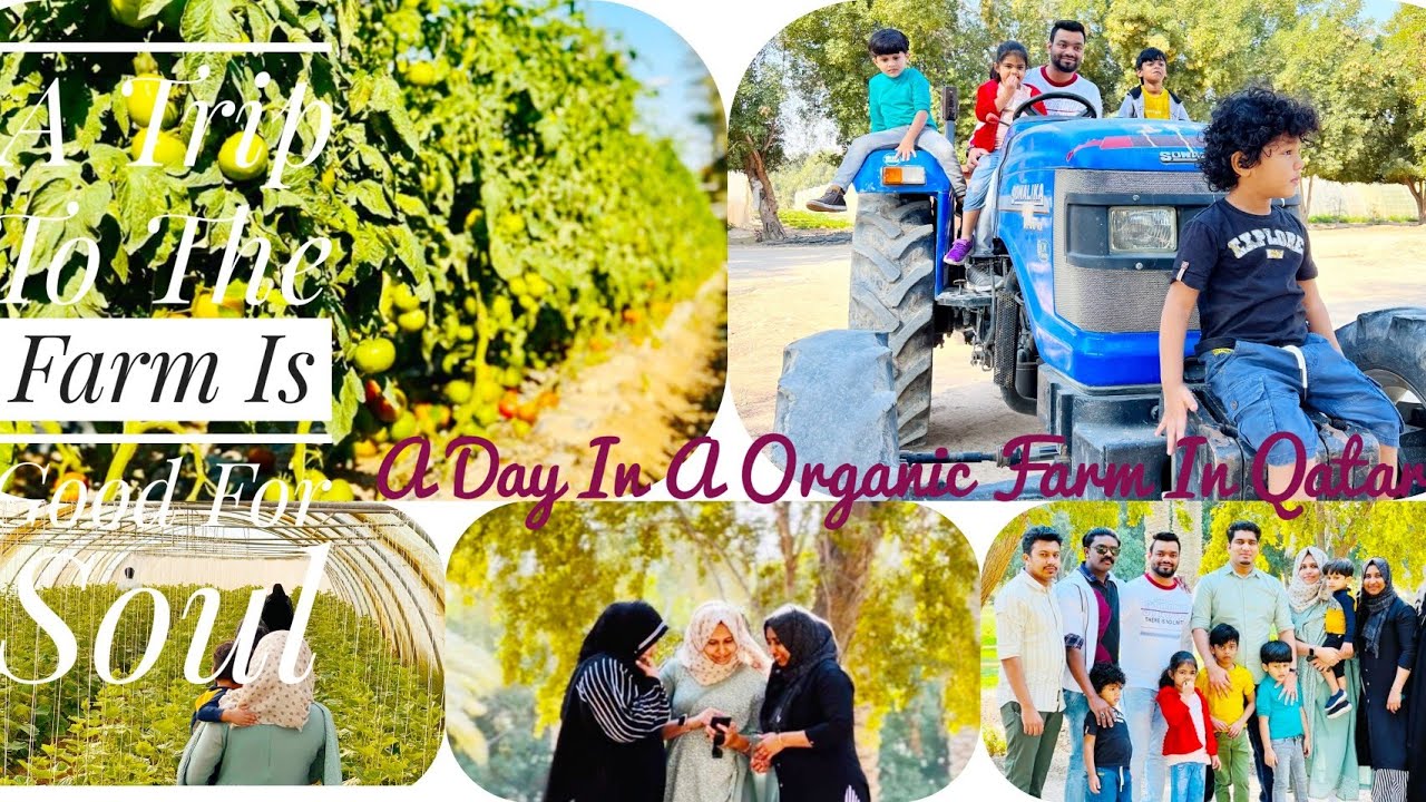 A Day in A Organic Farm! Places to visit in Qatar! Exploring Qatar! Farm visit in Qatar! Qatar vlog