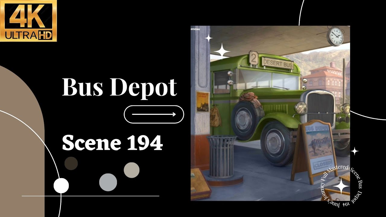 June's Journey Scene 194 Vol 1 Ch 39 Bus Depot *Full Mastered Scene* 4K