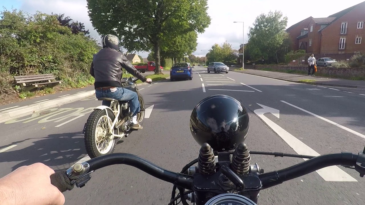 harley wla 45 Ist ride out with Richie 1942 death traps to sammy miller's  NO 1