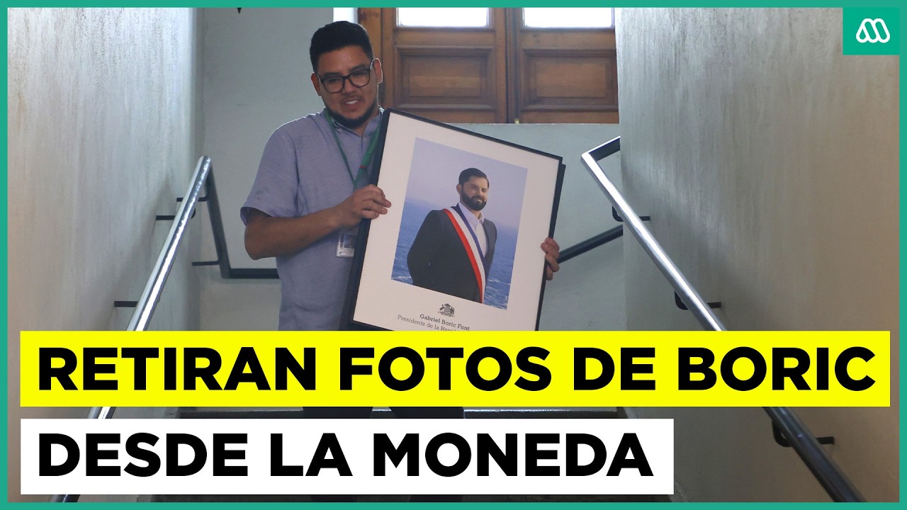 Comienza retiro de retratos oficiales del Presidente Boric en vísperas del cambio de mando