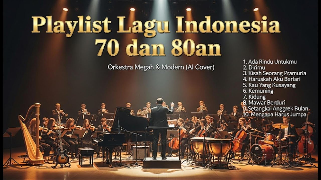 Playlist Lagu Indonesia 70 & 80an - Orkestra Megah & Modern (AI Cover)