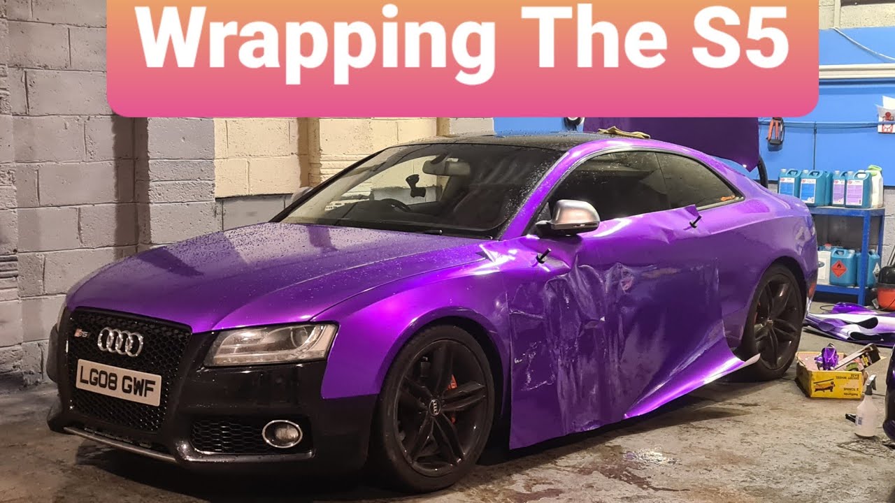 Audi S5 V8 Project- (Pt2) - How Hard Can It Be To wrap My Car. (pt1 of 2)