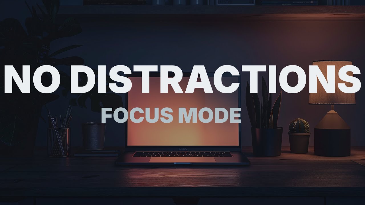 No Distractions Music for Focus | Clean Minimal Tech Ambience (1 Hour)