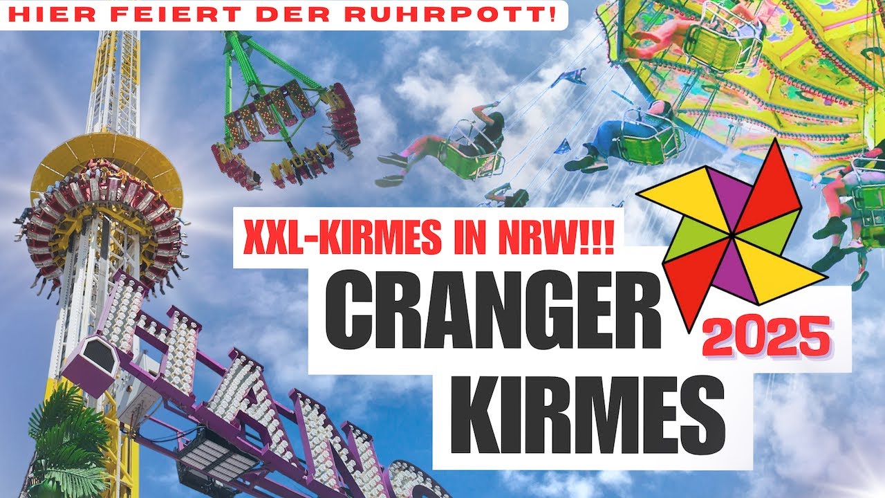 🎡🎢🎠 Cranger Kirmes 2025 ⭐️ Größte Kirmes in NRW 🤩 Hier feiert das ganze Ruhrgebiet 🥳