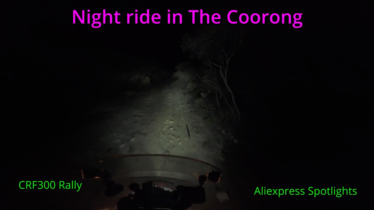 Coorong Night Ride CRF300 Rally