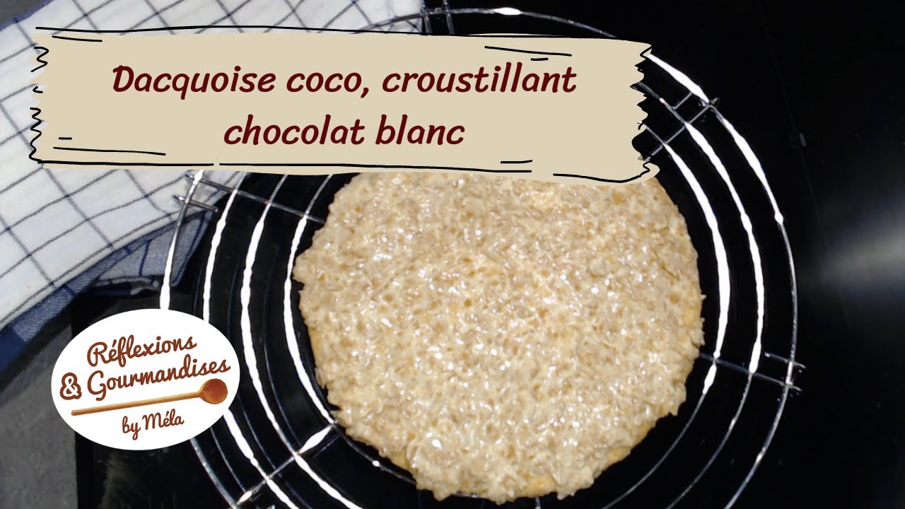 Dacquoise coco et croustillant chocolat