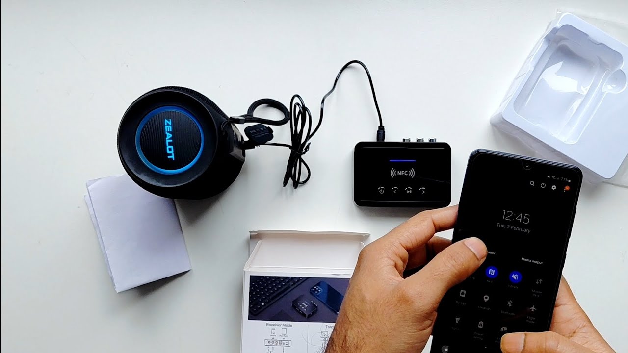 NFC Wireless Audio Reciever And Transmitter [Unboxing & Set Up]