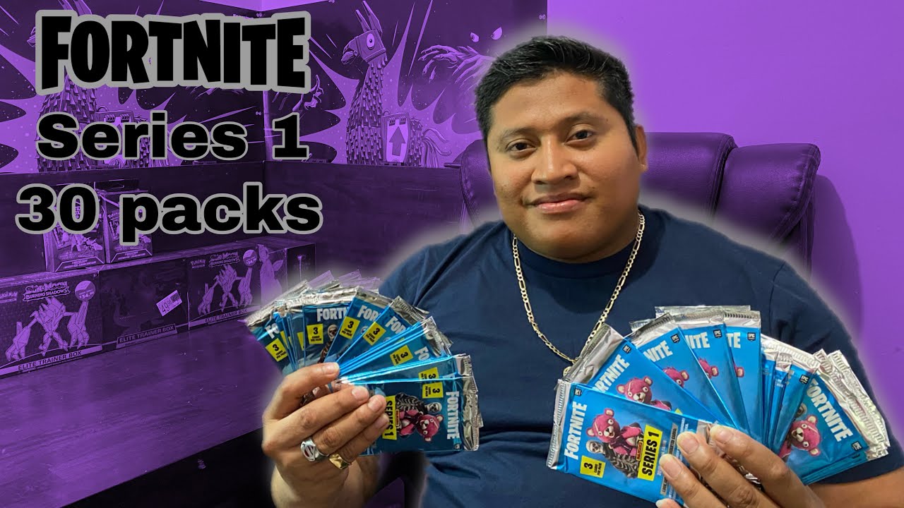 2019 Panini Fortnite-Opening 30 packs of Series 1 Fortnite trading cards