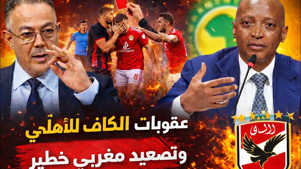 عاجل🚨الكاف يصدم الأهلي بعقوبات نارية! تصعيد مغربي رسمي ولجنة الانضباط تتحرك | غضب زملكاوي وورطة دياب