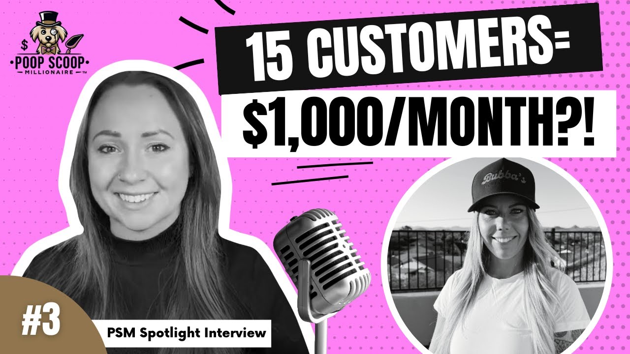 How She Hit $1,000 QUICK with a Pooper Scooper Business (No Experience Needed!)