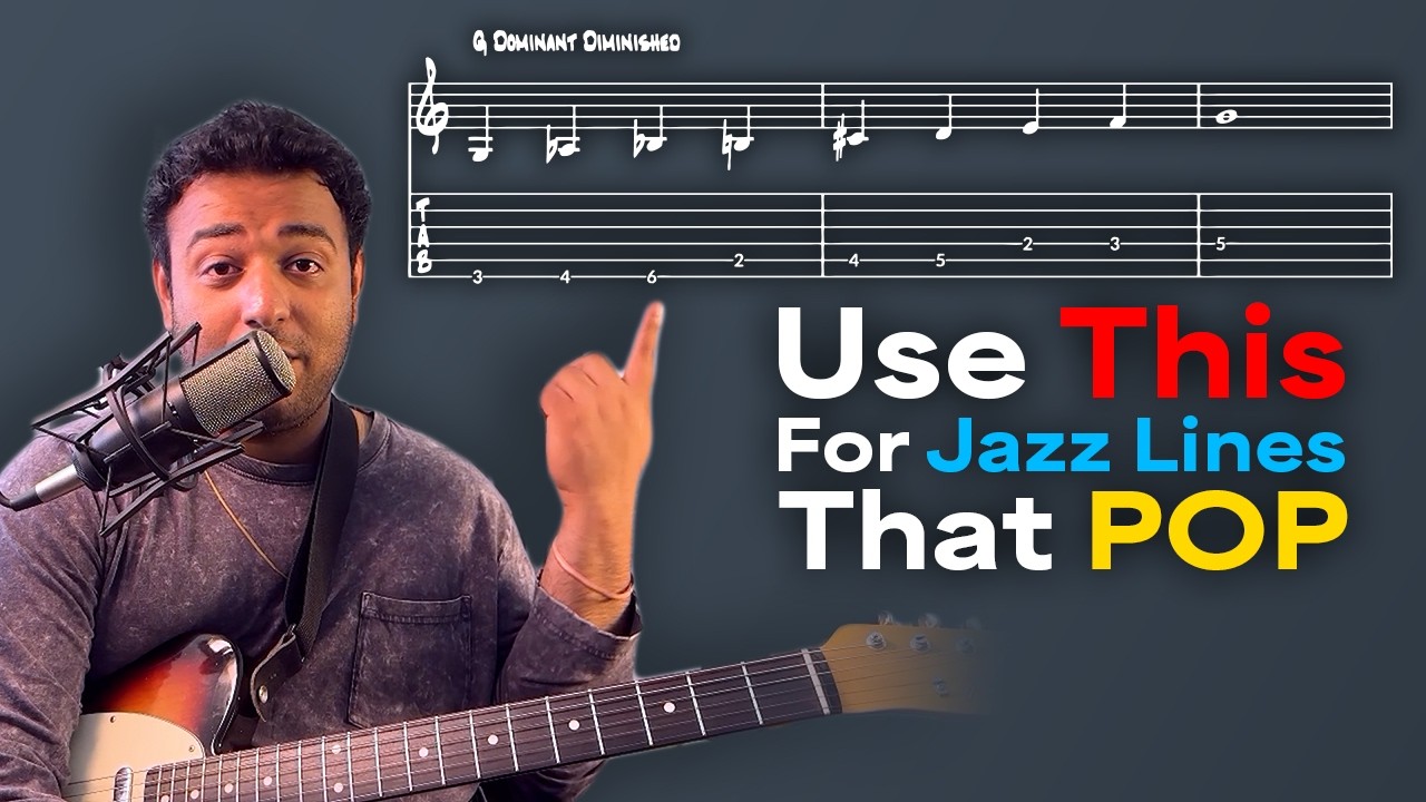 Unlock Advanced Jazz Guitar Lines with the Dominant Diminished Scale