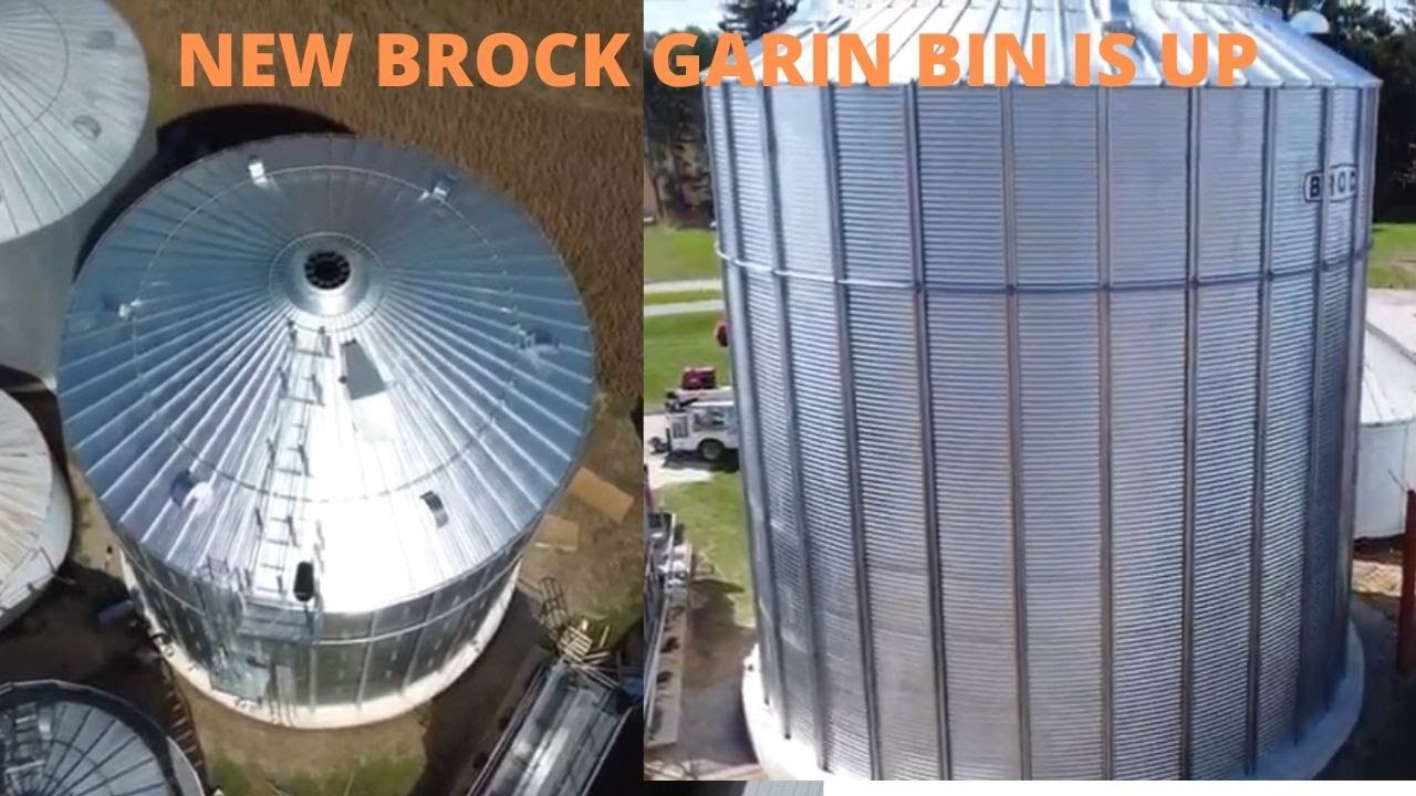 Our 50,000 bushel grain bin is up