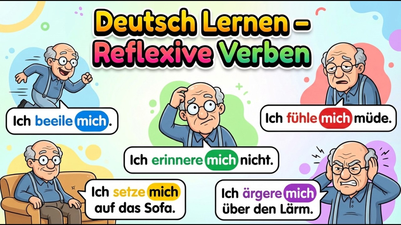 Learn German With Fun | Reflexive Verben (A2 - B1) 📚