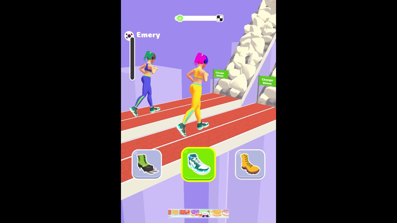 Playing shoe race with y’all 