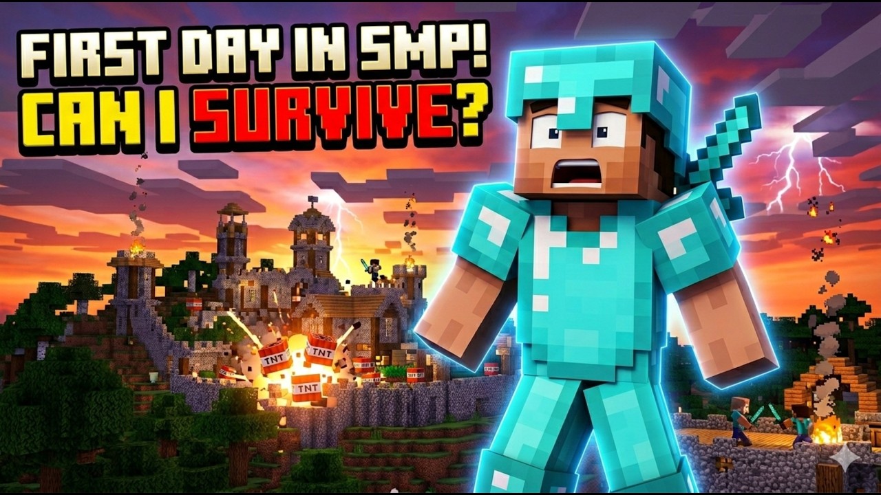 first day in this minecraft Smp