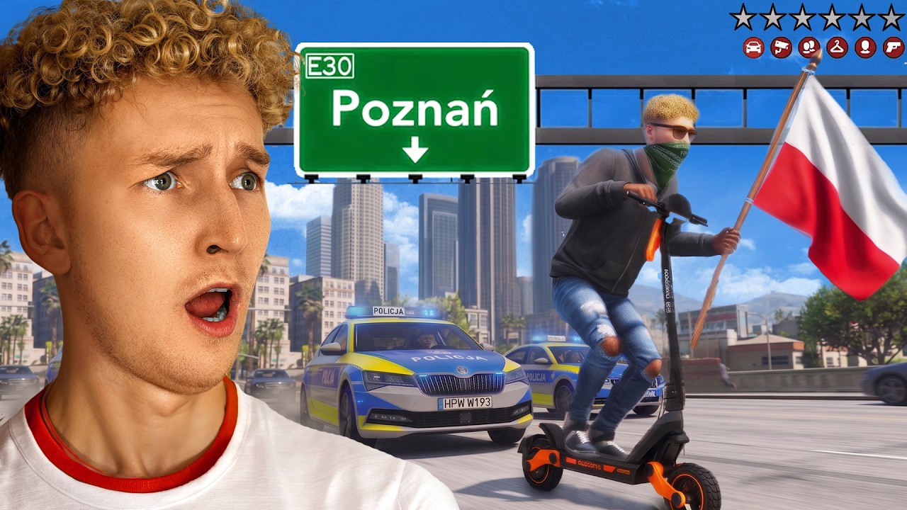 GTA V, ale CAŁE MIASTO JEST POLSKIE! 🇵🇱
