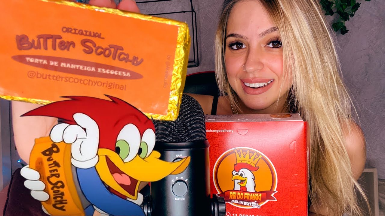 ASMR MUKBANG  - TORTINHA DE MANTEIGA ESCOCESA