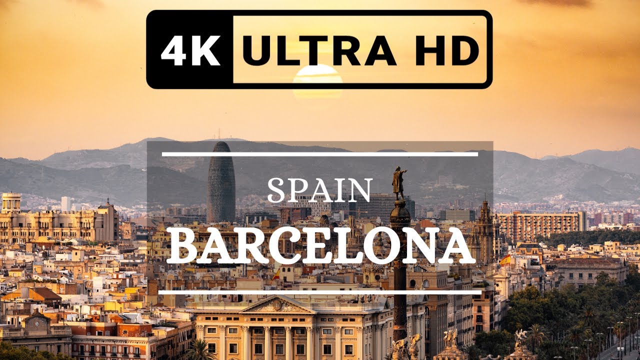 Barcelona City, Spain 4k Footage By Drone