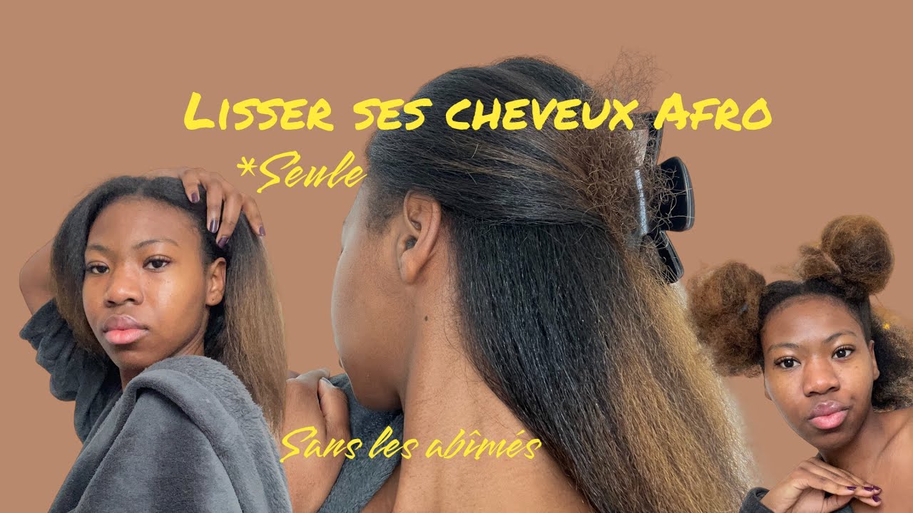 Comment je lisse mes cheveux Afro toute seule | joska