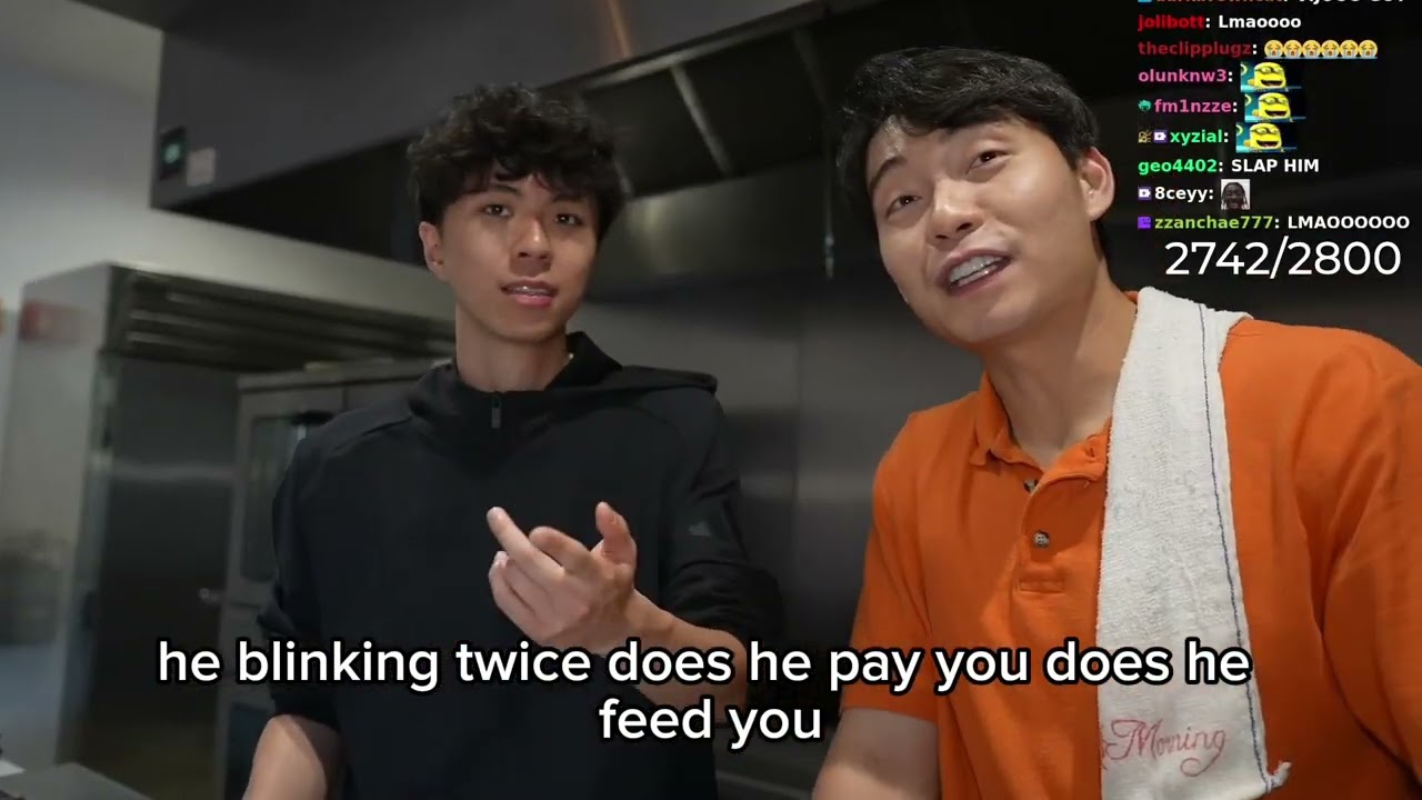 Ray and uncle Roger cooking ramen rice/  fried rice 