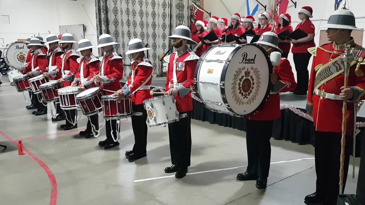 2 PPCLI Drumline: Little Drummer Boy Ft. Shilo Wives Choir 2018