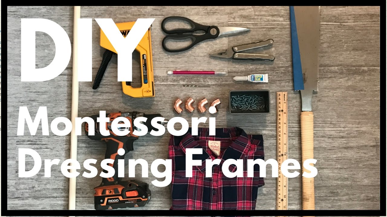 DIY Montessori Dressing Frames - How - To