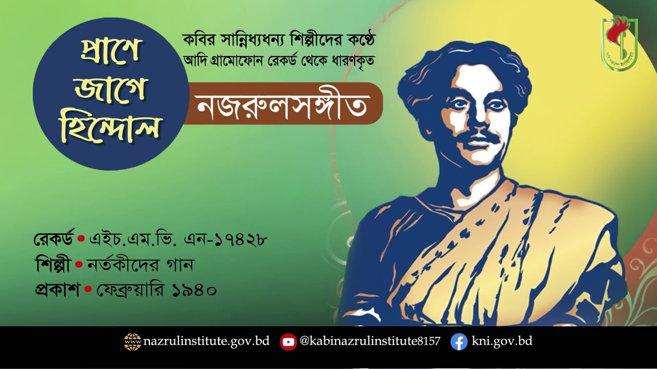 প্রাণে জাগে হিন্দোল । Prane jage hindol । আদিসুর I নজরুল-সঙ্গীত I Nazrul Sangeet I Original Tune