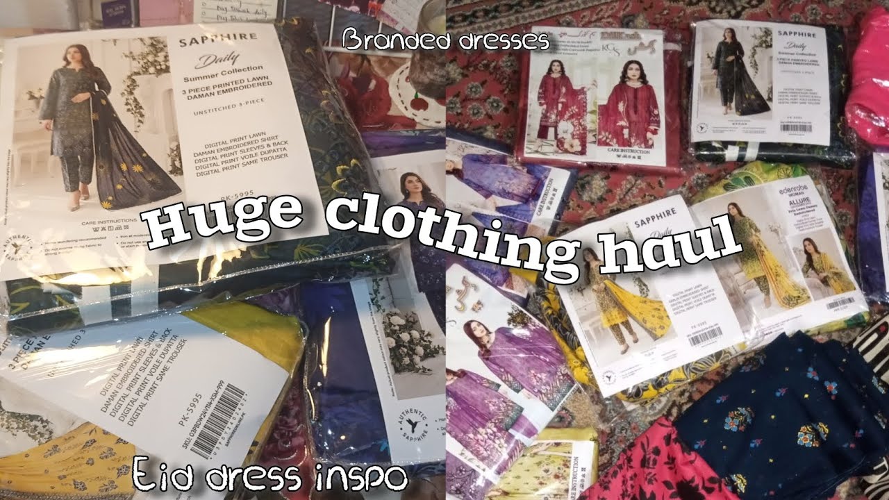 My eid dresses haul | branded+ non branded