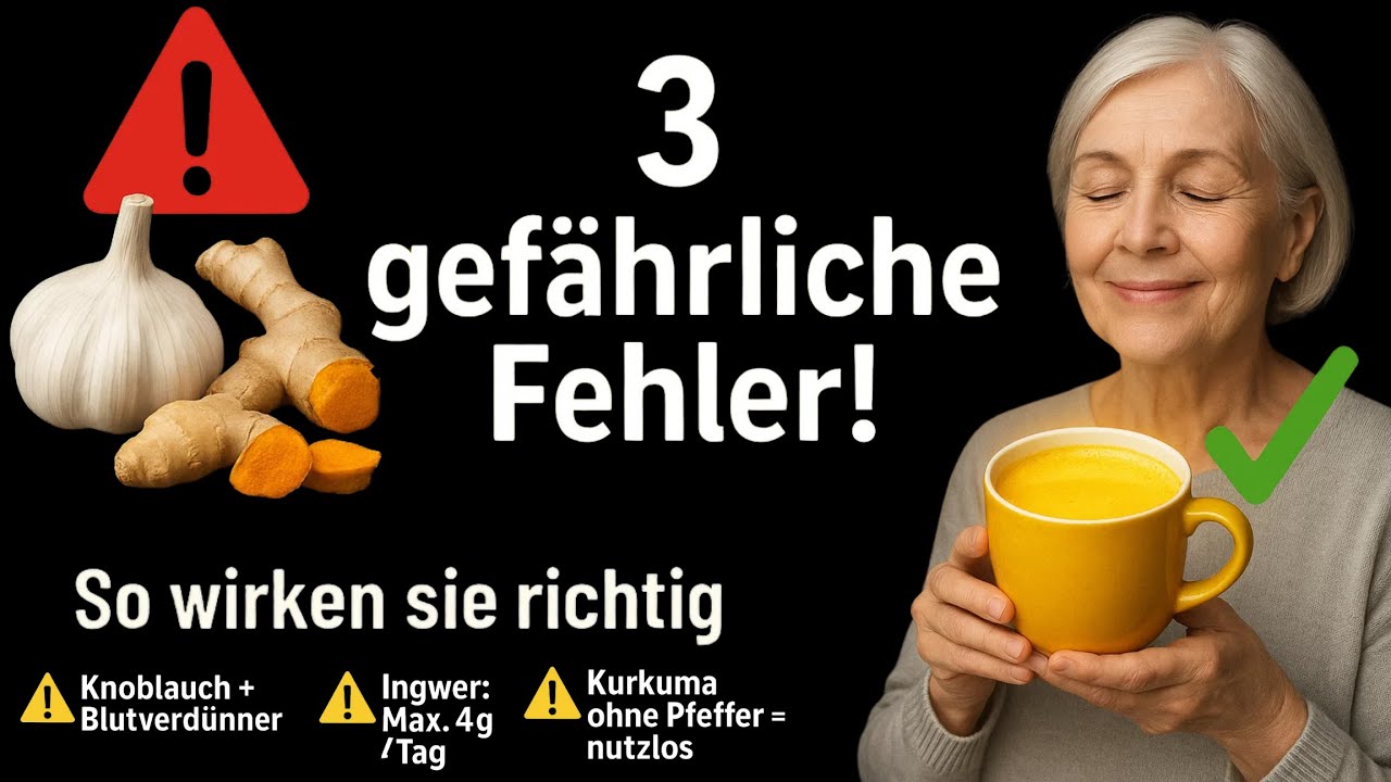 Knoblauch, Ingwer & Kurkuma: 3 gefährliche Fehler vermeiden