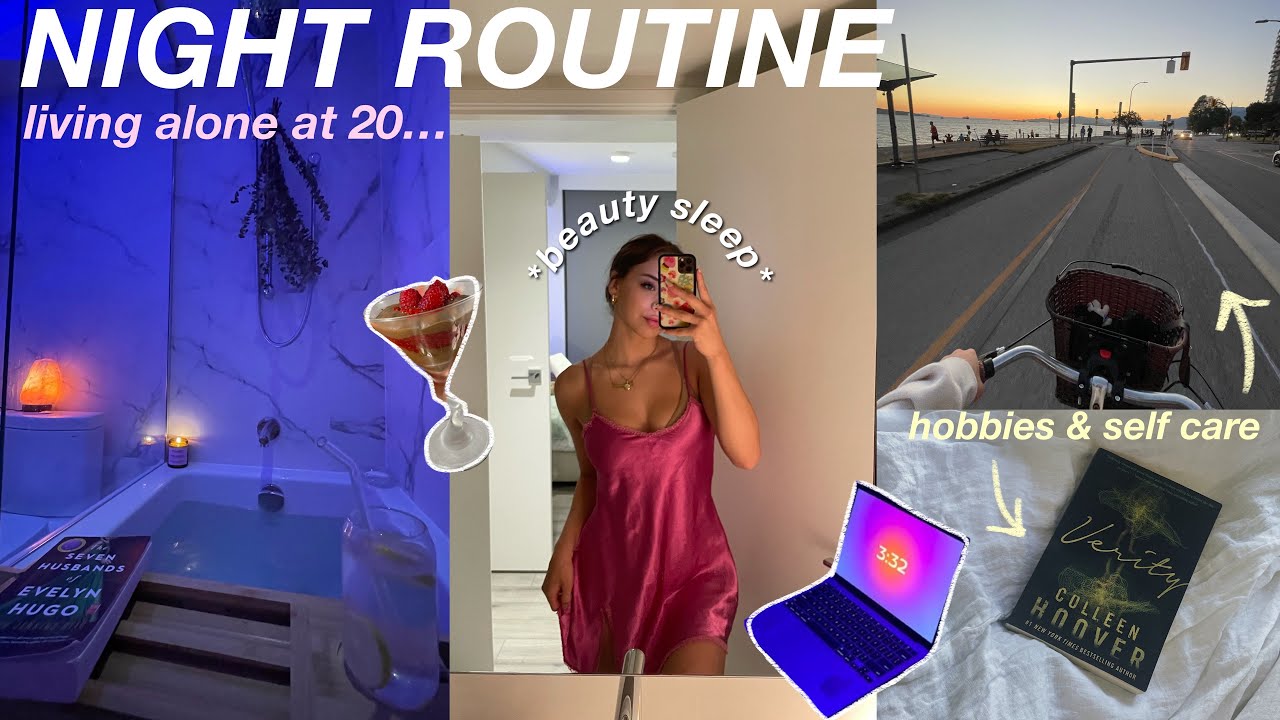 MY SELF CARE NIGHT ROUTINE! an afternoon living alone, pampering myself, & aesthetic cooking