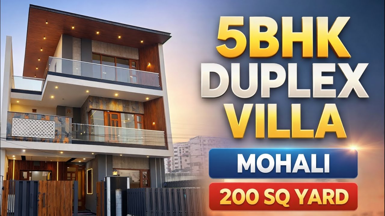 200 गज का शानदारा घर Inside Ultra Luxurious 5bhk villa for sale | Duplex house 🏠 in Mohali |