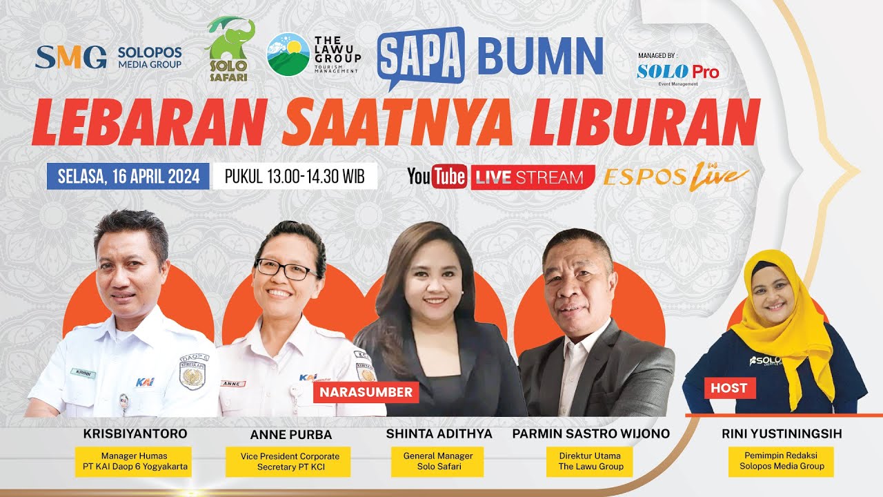 Webinar Sapa BUMN: Lebaran Saatnya Liburan