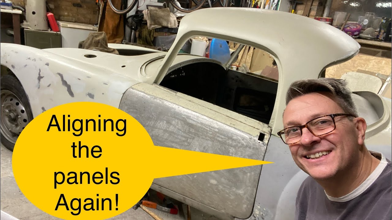 MGA panel alignment part 2 and more welding to get the outer sill fixed in position.