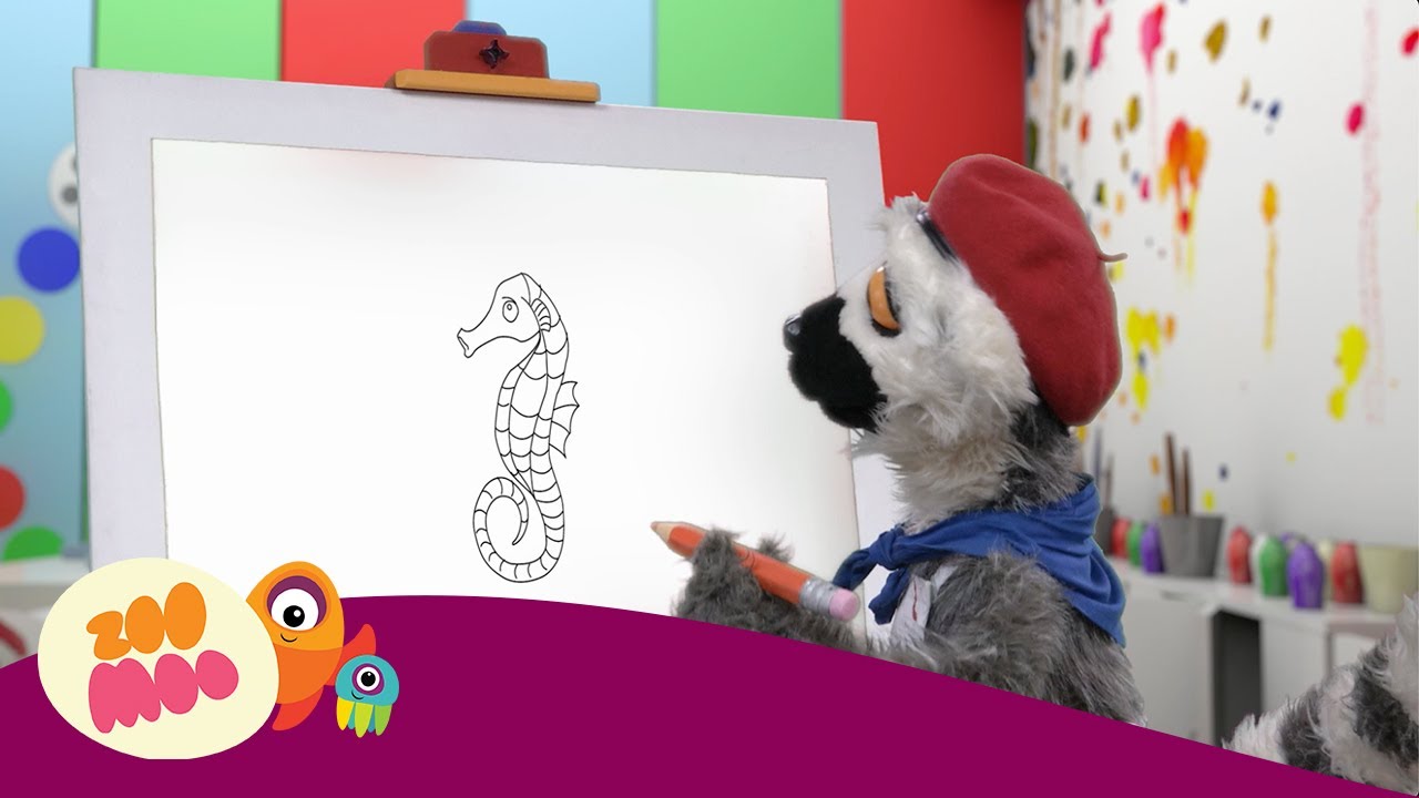 Lemur Art Class - Seahorse