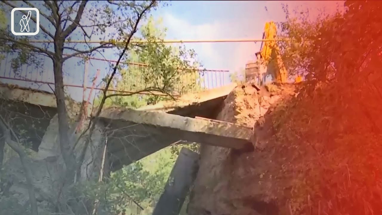 ხაშურის მუნიციპალიტეტის სოფელ ნაბახტევში ხიდი ჩაინგრა
