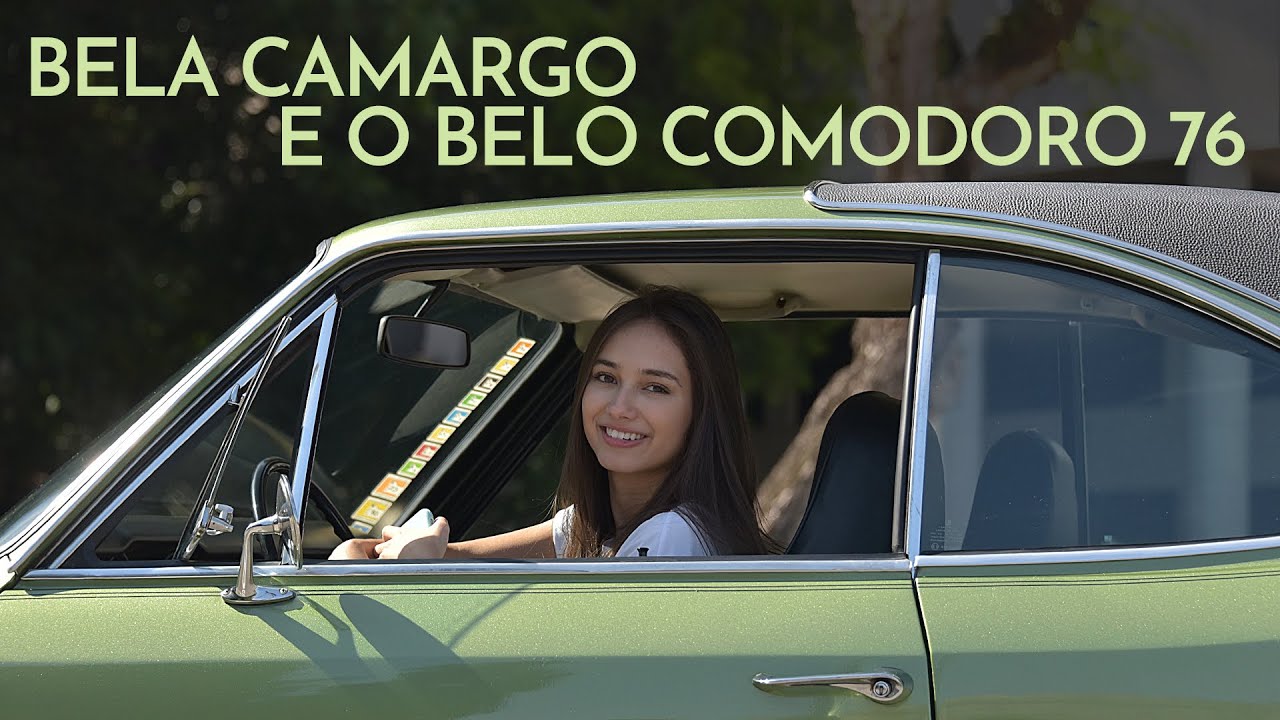 Isa Camargo e o Opala Comodoro 1976