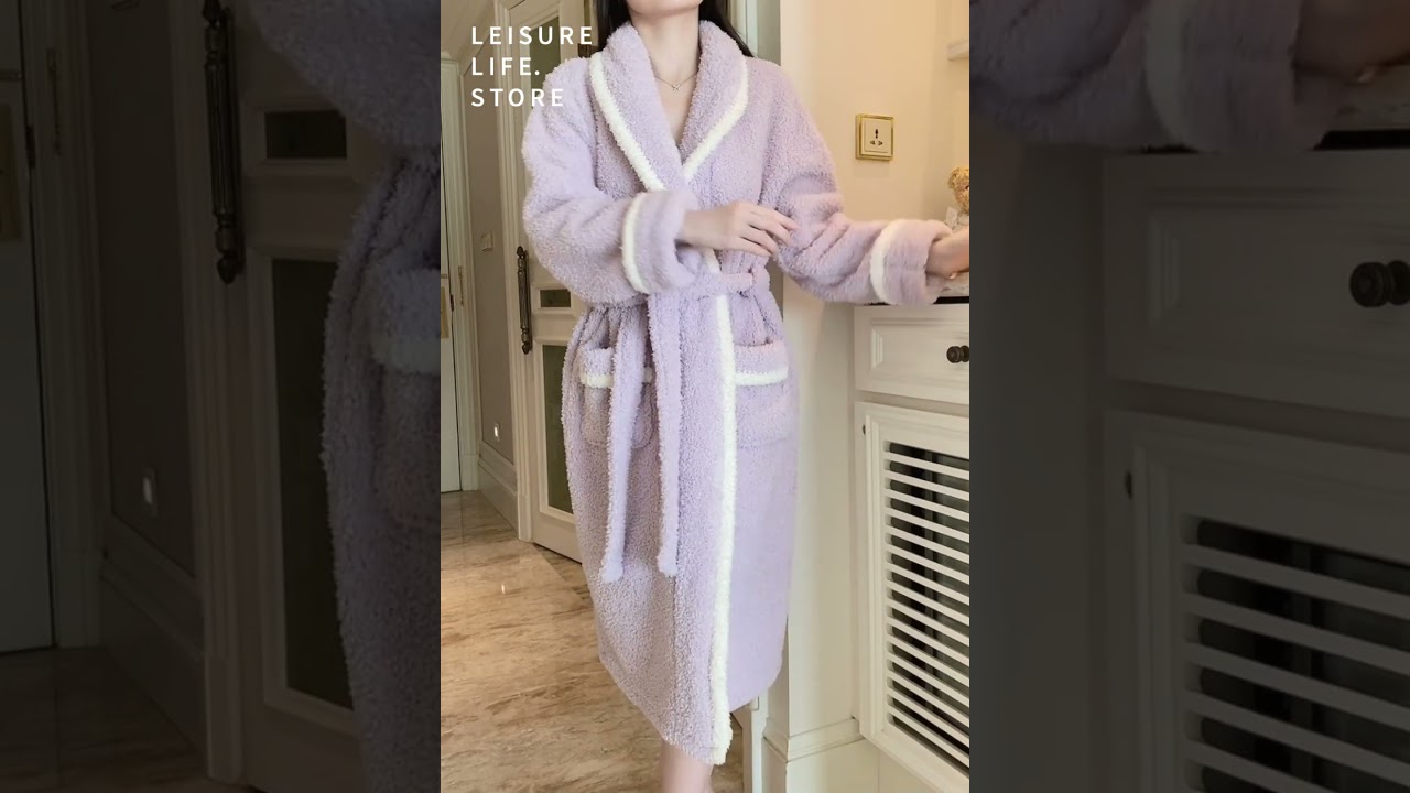 How to Achieve Ultimate Winter Warmth with LEISURELIFE’s Plush Purple Robe 