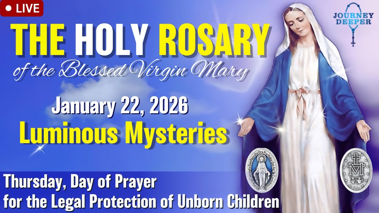 🔴 Rosary Thursday Luminous Mysteries of the Rosary January 22, 2026 Praying together
