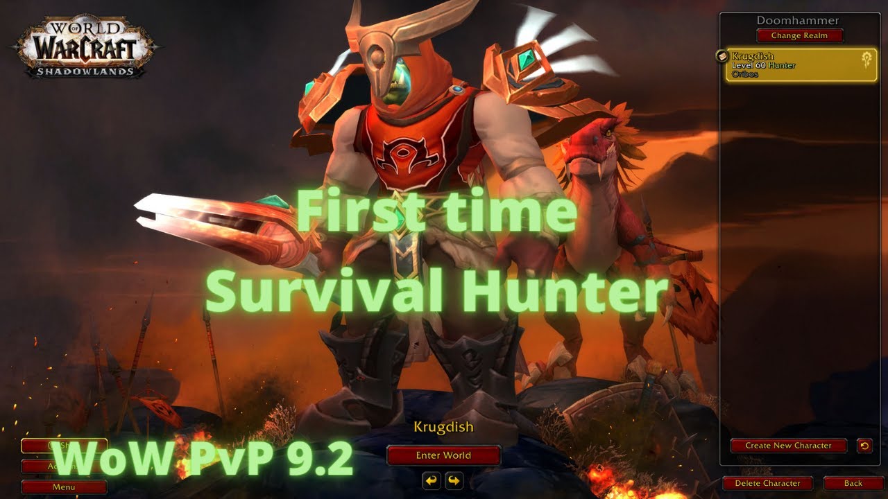 First time Survival Hunter PvP 9.2