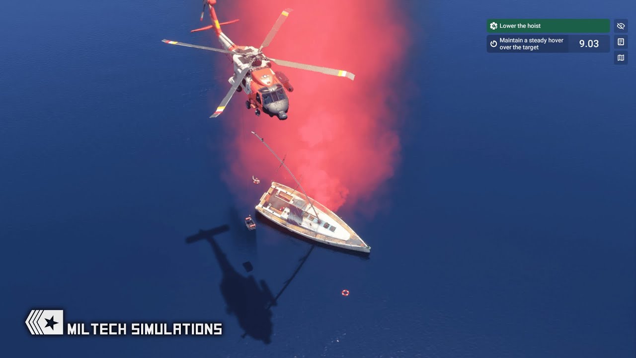 Miltech Simulations MH-60: How To Use The Rescue Hoist