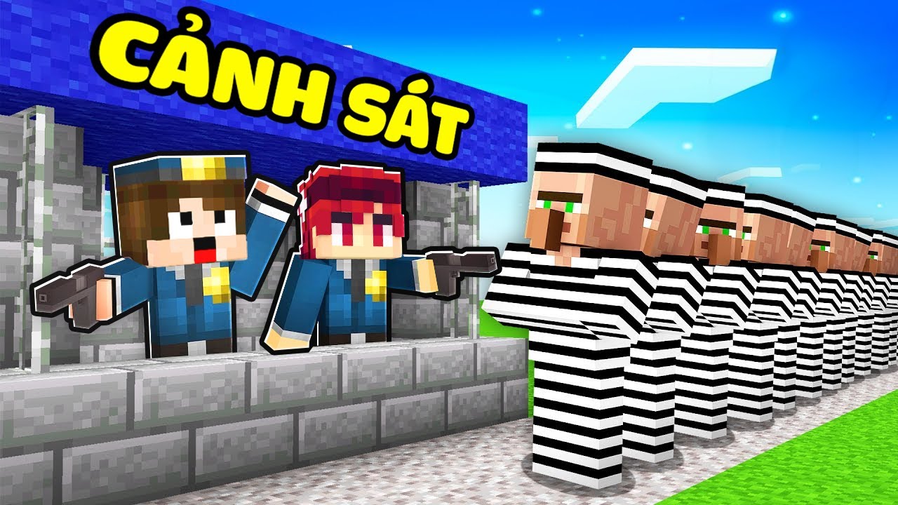 Tôi Xây ĐỒN CẢNH SÁT Trong Minecraft