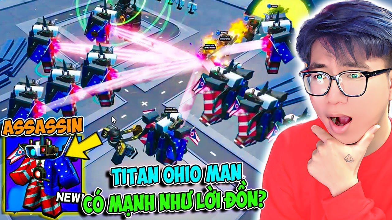 Mình Cố Gắng Phá Đảo Insane Bằng Titan Ohio Man Trong Skibidi Tower Defense Nhưng Cái Kết Lạ Lắm