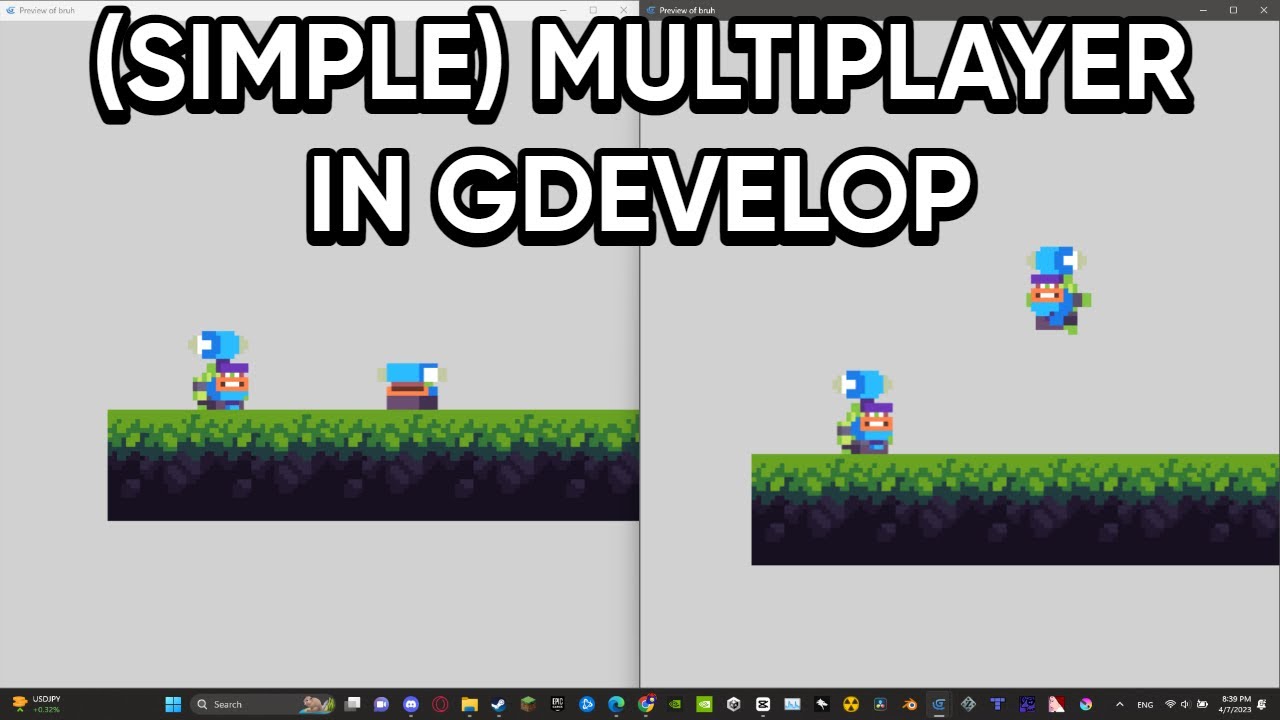 how to make simple multiplayer in gdevelop