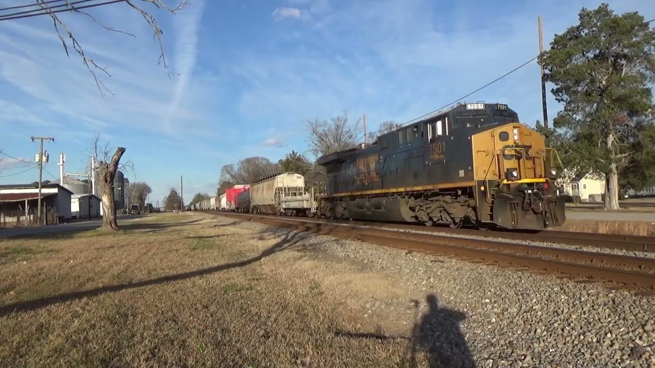 CSX and Amtrak Trains on the North End Subdivision