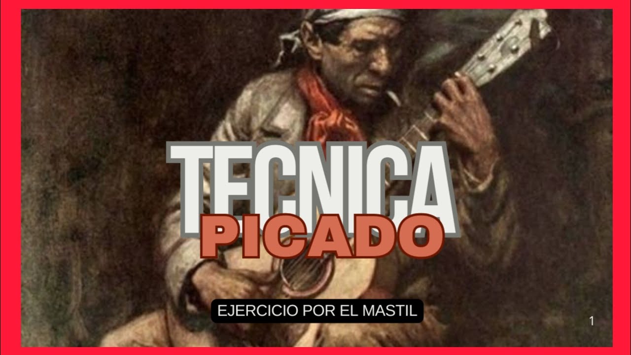 🎸PICADO por el MASTIL‼️Ejercicio para tocar por todo el DIAPASON y abrir DEDOS!!