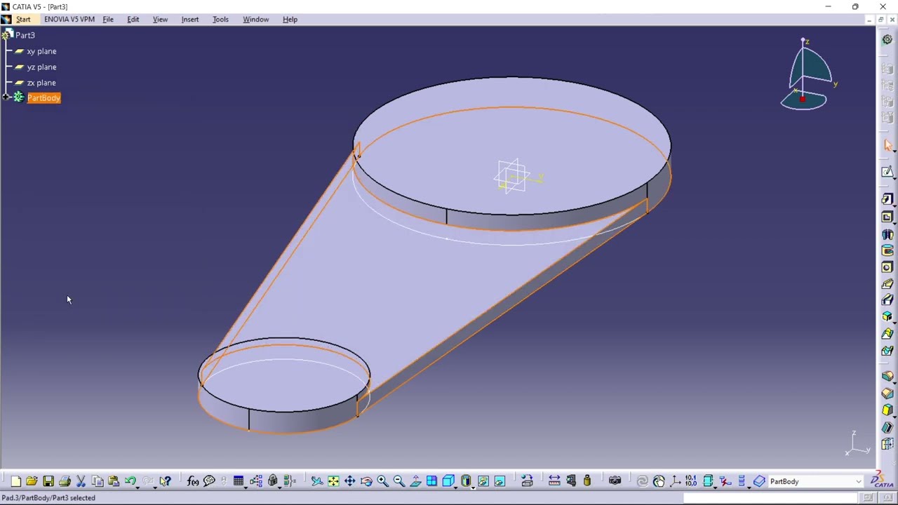 Extruir Sketch en Catia