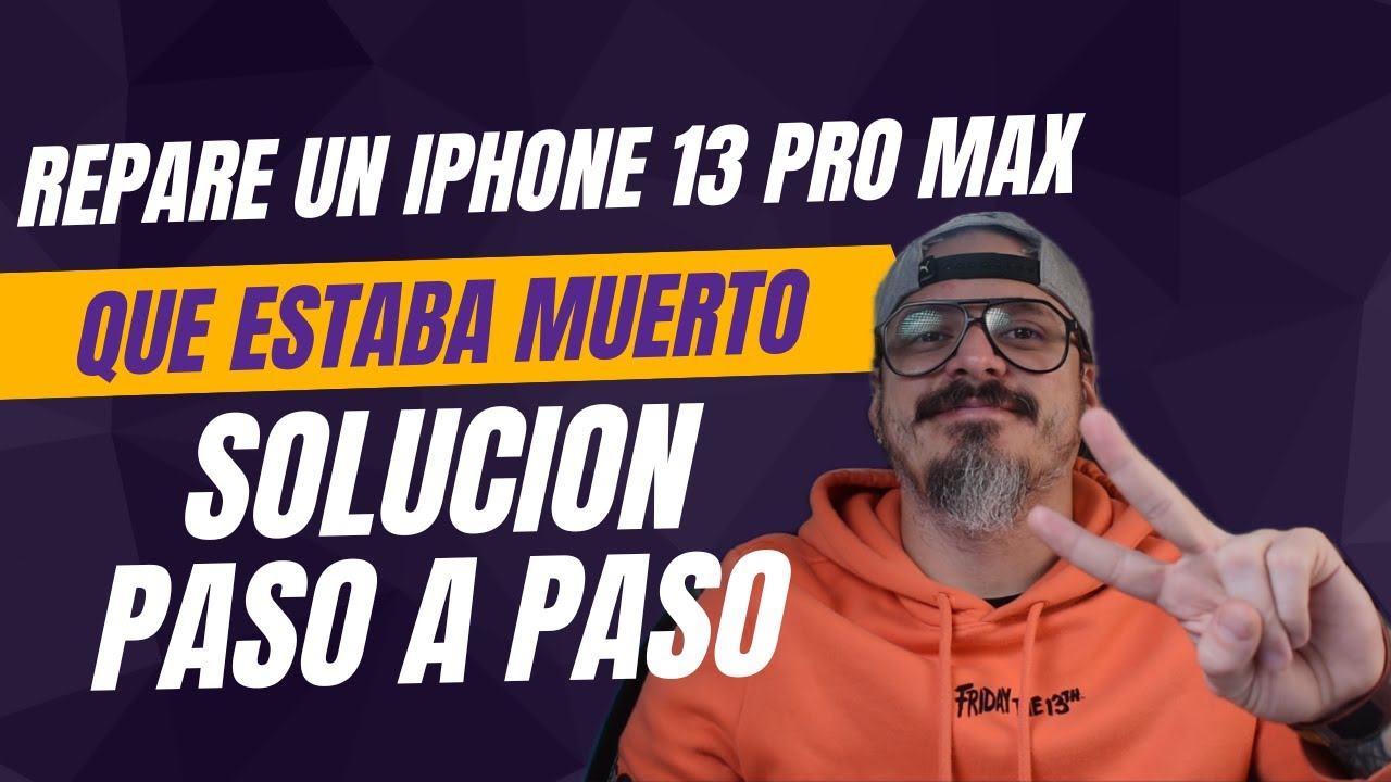¡Parecía perdido! Así reviví este iPhone 13 Pro Max apagado por completo 💀⚡ REPARACION Y DIAGNOSTICO
